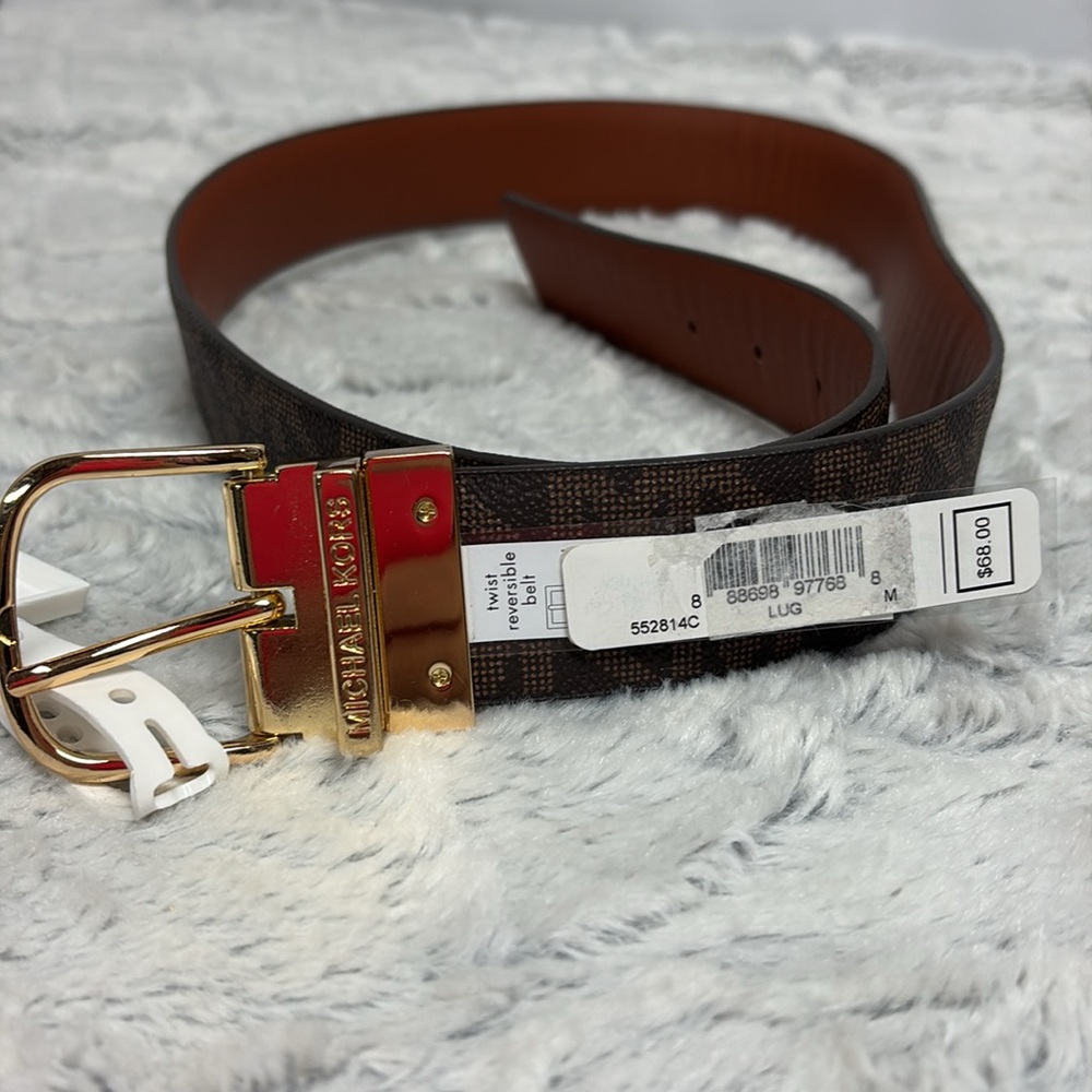 Michael Kors Signature reversible belt medium